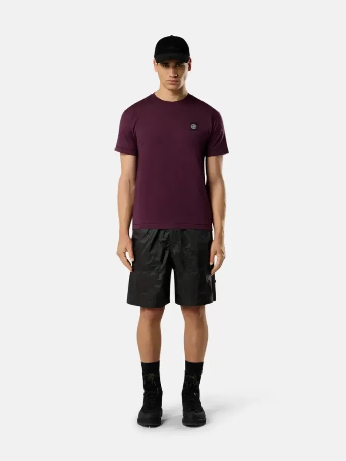 T-shirt slim fit a maniche corte con patch Compass T-shirt slim fit a maniche corte con patch Compass