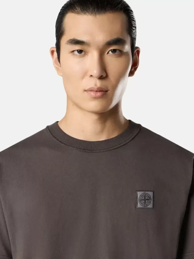 T-shirt slim fit a maniche corte con patch Compass T-shirt slim fit a maniche corte con patch Compass