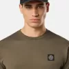 T-shirt slim fit a maniche corte con patch Compass T-shirt slim fit a maniche corte con patch Compass