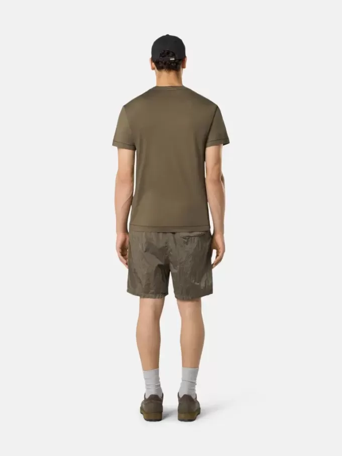 T-shirt slim fit a maniche corte con patch Compass T-shirt slim fit a maniche corte con patch Compass