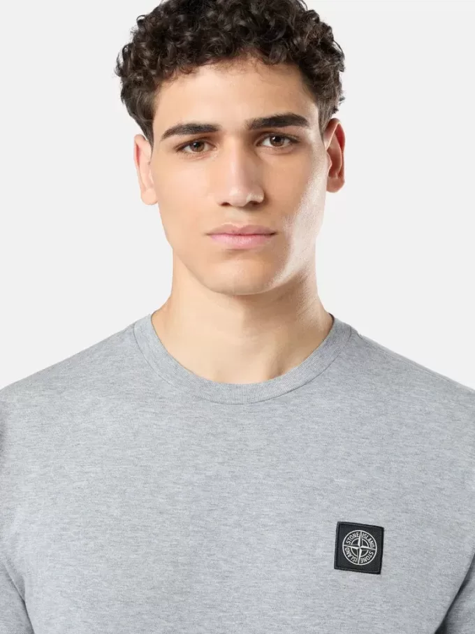 T-shirt slim fit a maniche corte con patch Compass T-shirt slim fit a maniche corte con patch Compass