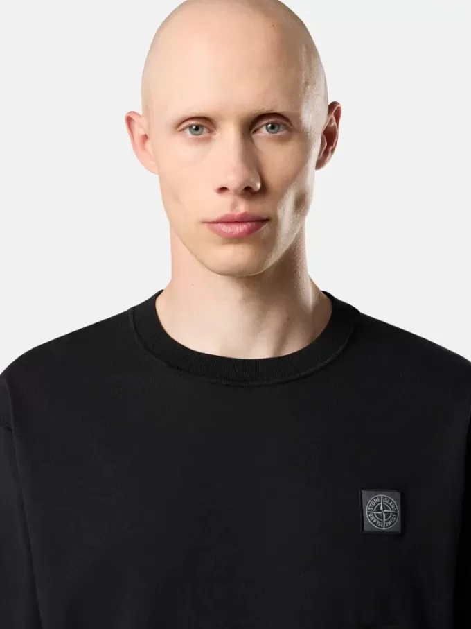T-shirt slim fit a maniche lunghe con patch Compass T-shirt slim fit a maniche lunghe con patch Compass