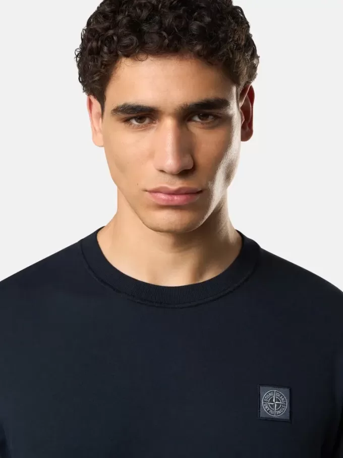 T-shirt slim fit a maniche lunghe con patch Compass T-shirt slim fit a maniche lunghe con patch Compass